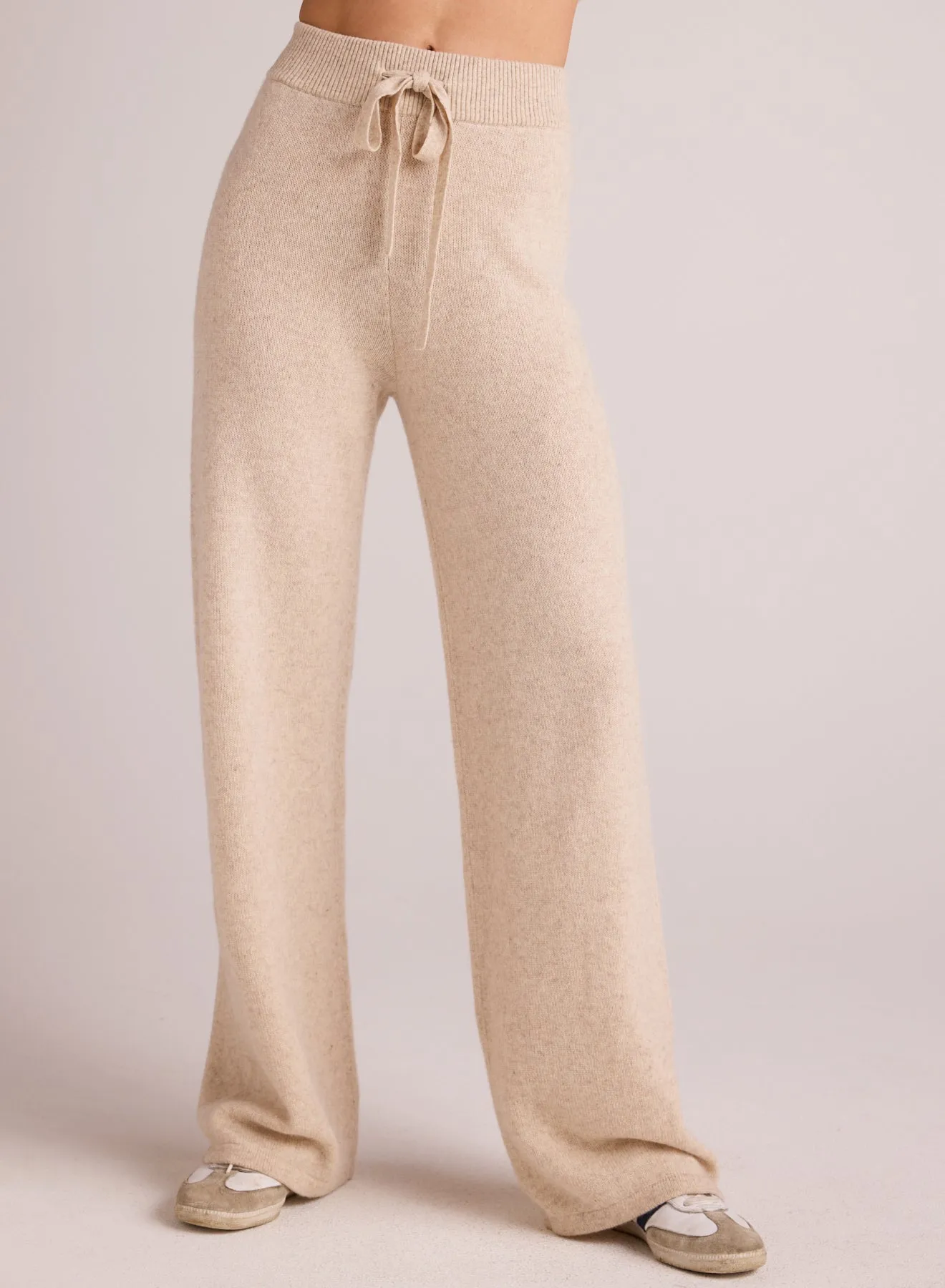 Wide Leg Sweatpant - Ivory Oat